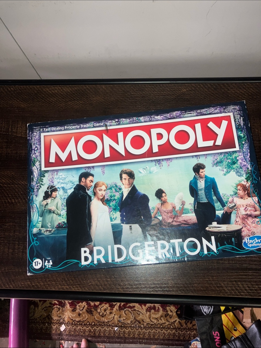 Monopoly Bridgerton Edition Board Game - Teal and Red